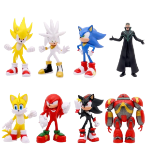 Figurkai Z Bajki Sonic Zestaw 8 Szt Duże 13 Cm