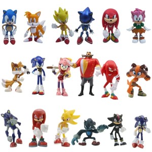 Figurkai Z Bajki Sonic Zestaw 18 Szt Duży Zestaw