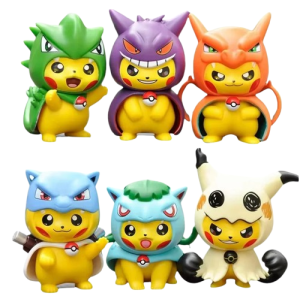 Komplet 6 Szt Figurek Z Serii Pokemon Pikachu