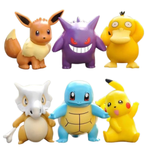 Komplet 6 Szt Figurek Z Serii Pokemon Kolekcjonerskie