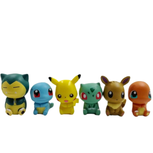 Komplet 6 Szt Figurek Z Serii Pokemon Dekoracja Dziecięca