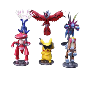 Komplet 6 Szt Figurek Z Serii Pokemon Dekoracja Dziecięca