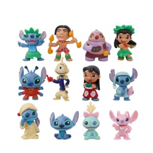 Duży Komplet 12 Sztuk Figurek Disneya Lilo I Stich