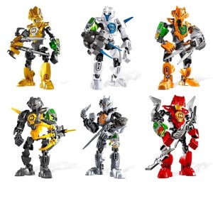 Zestaw Klocków Figurkai Bionicle 6 Sztuk Zastęp Wojowników