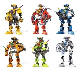 Zestaw Klocków Figurkai Bionicle 6 Sztuk Zastęp Wojowników