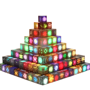 Klocki Edukacyjne Magnetyczne Minecraft Świecące Led 2x2 Cm 10 Sztuk