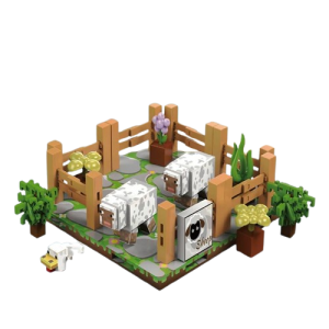 Komplet Klocków Magnetycznych Minecraft Sheep Park