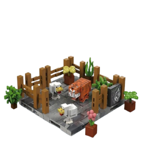 Komplet Klocków Magnetycznych Minecraft Tiger Park