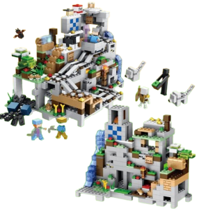 Komplet Klocków Minecraft Jaskinia Kopalnia 1000 Elementów