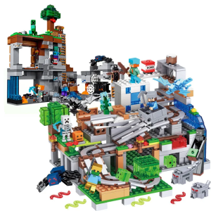 2x Klocki Kolekcjonerskie Minecraft 2 Zestawy 1500+ szt