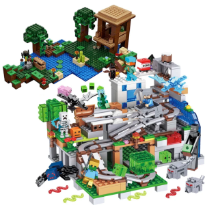 2x Klocki Kolekcjonerskie Minecraft 2 Zestawy 1500+ szt