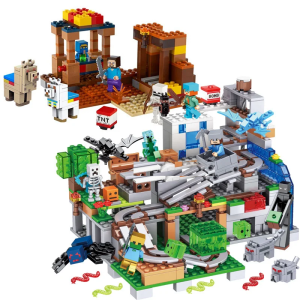 2x Klocki Kolekcjonerskie Minecraft 2 Zestawy 1500+ szt