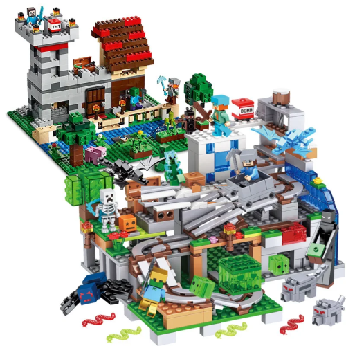 2x Klocki Kolekcjonerskie Minecraft 2 Zestawy 1500+ szt (7).png