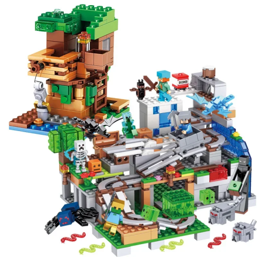 2x Klocki Kolekcjonerskie Minecraft 2 Zestawy 1500+ szt (8).png