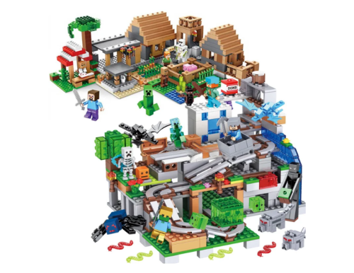 2x Klocki Kolekcjonerskie Minecraft 2 Zestawy 1500+ szt (1).png