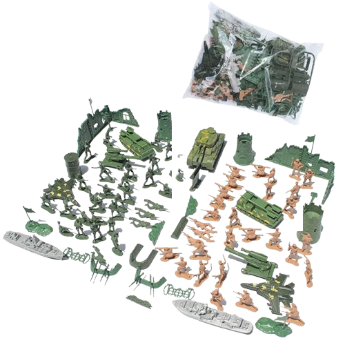 Plastikowe figurki wojskowe do zabawy