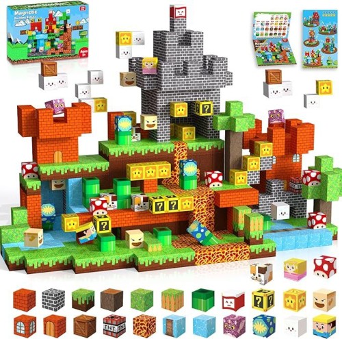 Zabawka 300szt Klocki Magnetyczne Minecraft Cave