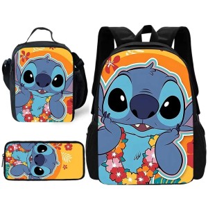 Zestaw Szkolny 3w1 Lilo i Stitch Plecak Lunchbox i Piórnik