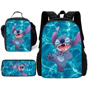 Zestaw Szkolny 3w1 Lilo i Stitch Plecak Lunchbox i Piórnik