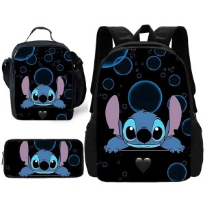 Zestaw Szkolny 3w1 Lilo i Stitch Plecak Lunchbox i Piórnik