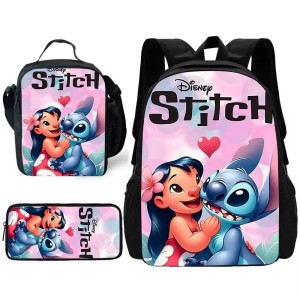Zestaw Szkolny 3w1 Lilo i Stitch Plecak Lunchbox i Piórnik