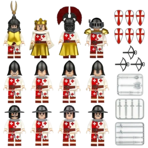 Klocki z minifigurkami rycerzy i akcesoriami – zabawka dla dzieci