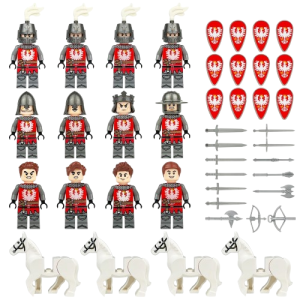 Klocki z minifigurkami rycerzy i akcesoriami – zabawka dla dzieci