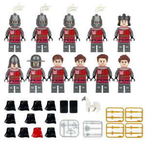 Klocki z minifigurkami rycerzy i akcesoriami – zabawka dla dzieci