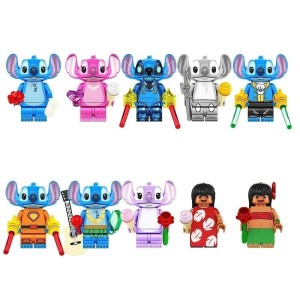 Zestaw figurek Disney Lilo i Stitch – 10 minifigurek z bajek