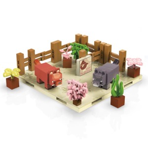 Zabawka Minecraft – magnetyczne klocki ZOO 80 sztuk