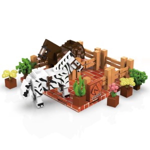 Zabawka Minecraft – magnetyczne klocki ZOO 80 sztuk