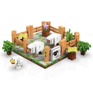 Zabawka Minecraft – magnetyczne klocki ZOO 80 sztuk