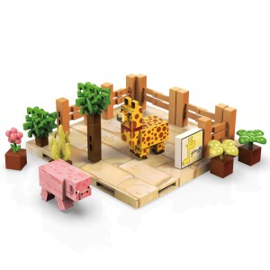 Klocki Magnetyczne ZOO Minecraft – Zestaw 80 elementów dla dzieci