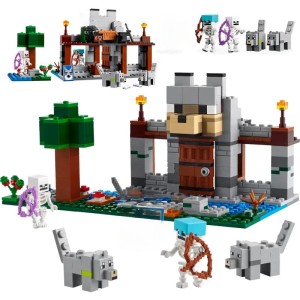 Klocki Minecraft – twierdza wilka, zestaw 312 elementów