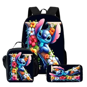Zestaw szkolny Disney Stitch – plecak + piórnik + torebka 3 szt.