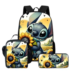Zestaw szkolny Disney Stitch – plecak + piórnik + torebka 3 szt.