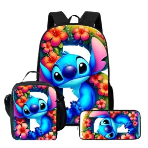 Zestaw szkolny Disney Stitch – plecak + piórnik + torebka 3 szt.