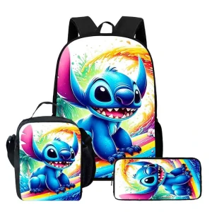 Zestaw szkolny Disney Stitch – plecak + piórnik + torebka 3 szt.