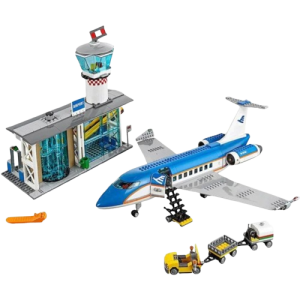 Klocki City – lotnisko z samolotem, zestaw 718 elementów